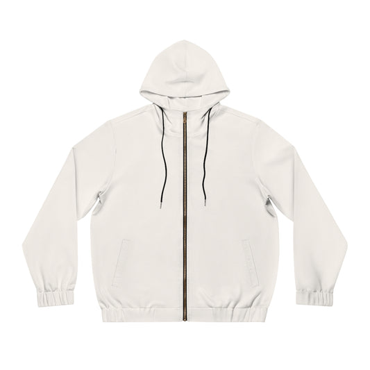 WHITE Full-Zip Hoodie