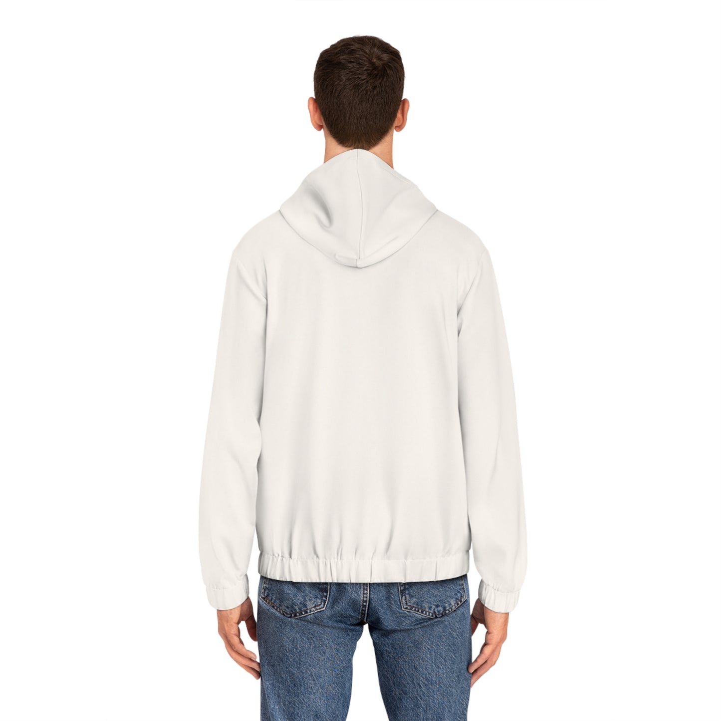 WHITE Full-Zip Hoodie