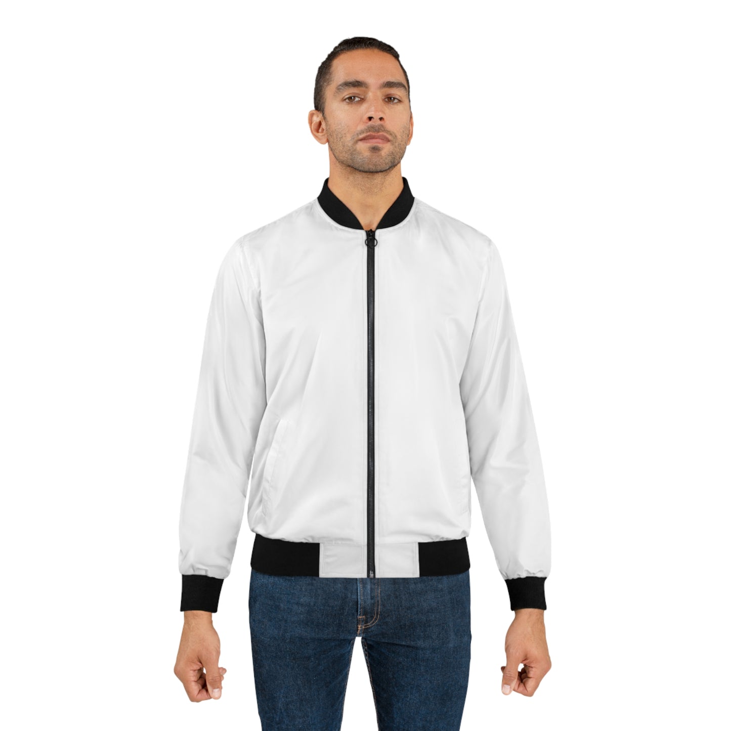 WHITE men's Bomber Jacket