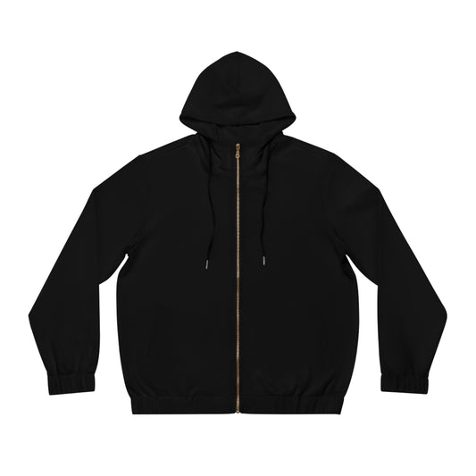 BLACK Full-Zip Hoodie