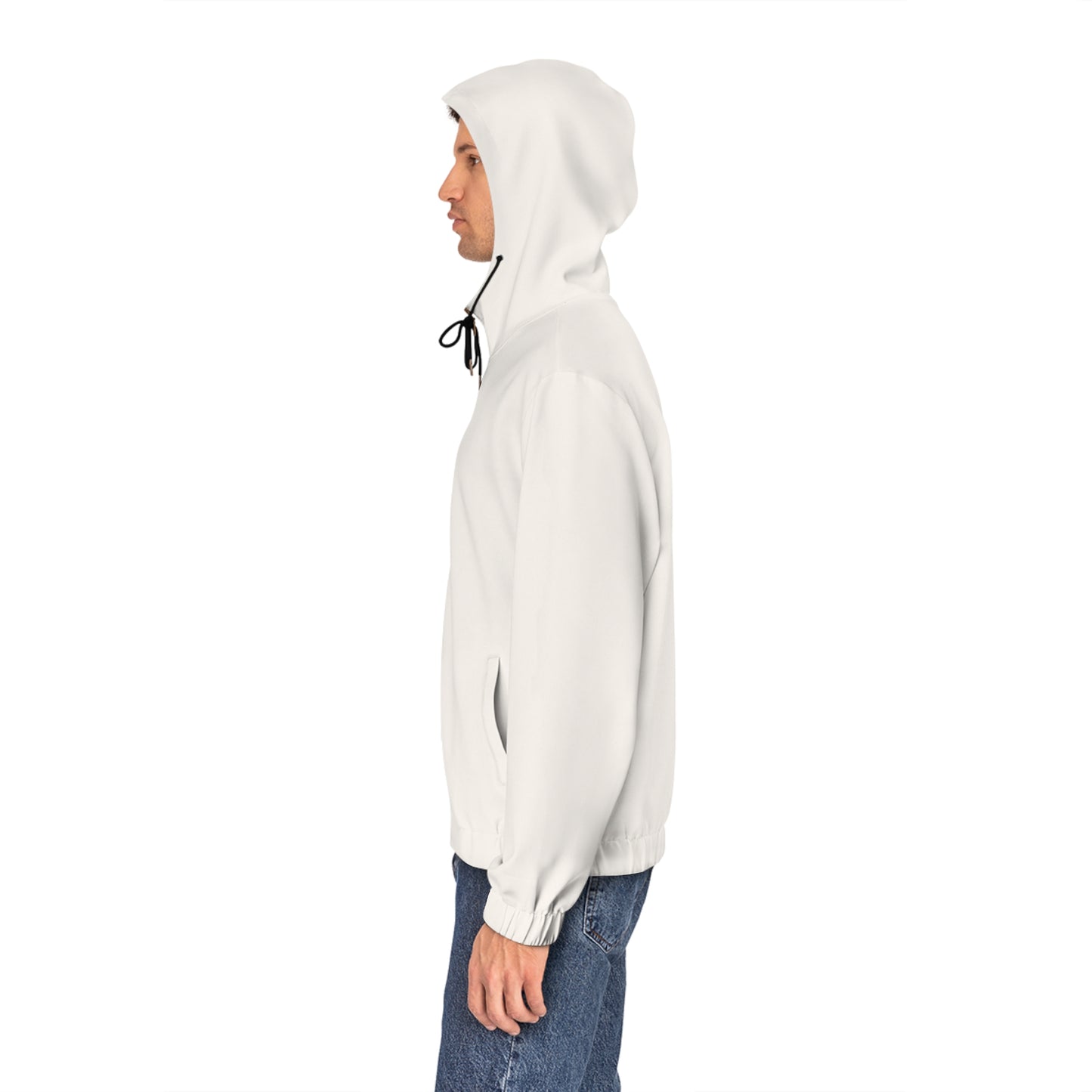 WHITE Full-Zip Hoodie