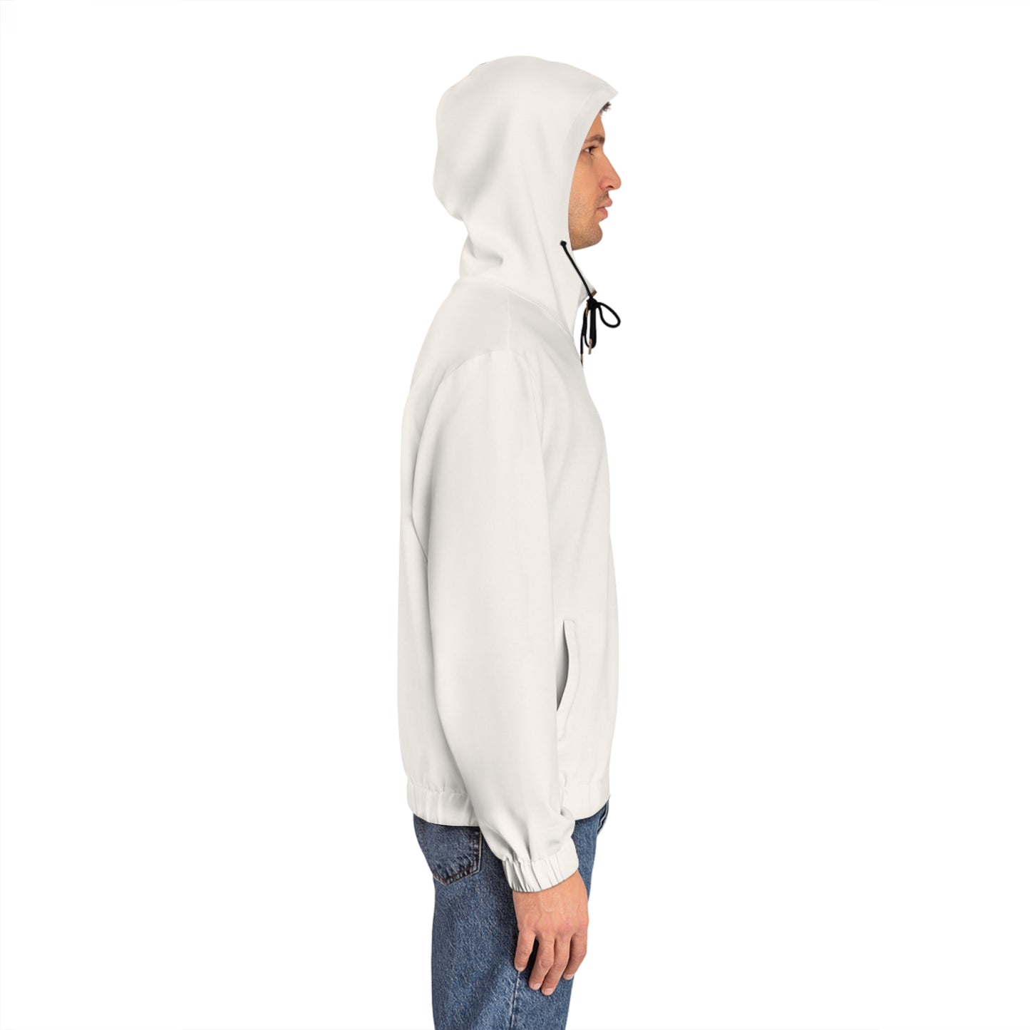 WHITE Full-Zip Hoodie