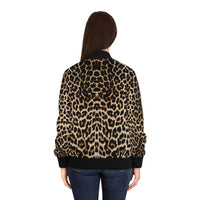 LEOPARD PRINT Women's Bomber Jacket