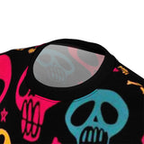 COLOURFUL SKULLS Unisex Cut & Sew Tee