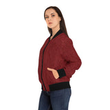 CASUAL RED Women's Bomber Jacket