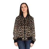 LEOPARD PRINT Women's Bomber Jacket