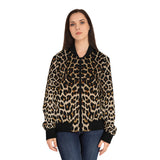 LEOPARD PRINT Women's Bomber Jacket