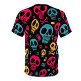 COLOURFUL SKULLS Unisex Cut & Sew Tee