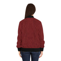 CASUAL RED Women's Bomber Jacket