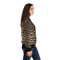 LEOPARD PRINT Women's Bomber Jacket