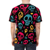 COLOURFUL SKULLS Unisex Cut & Sew Tee