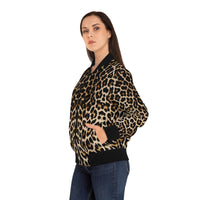 LEOPARD PRINT Women's Bomber Jacket