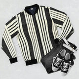 STRIPED Bomber Jacket