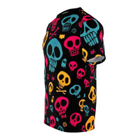 COLOURFUL SKULLS Unisex Cut & Sew Tee